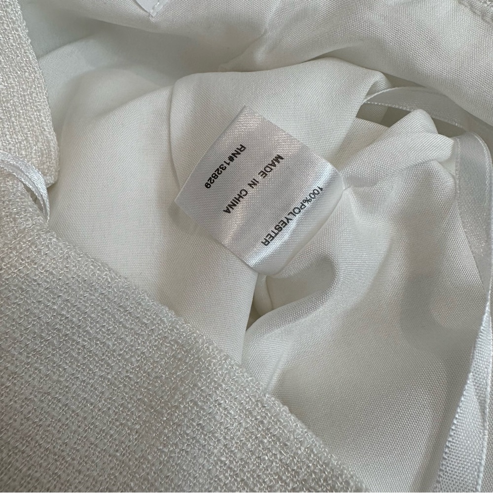 superdown White Mini Skirt with Fringe Trim - Picture 6 of 6